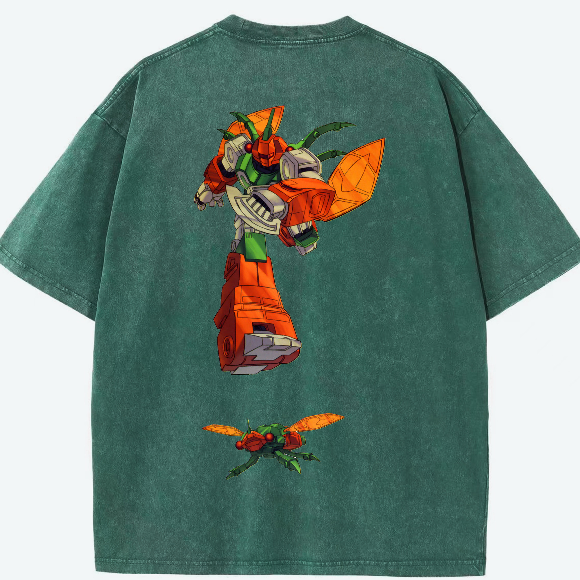 （画像用）  綿100% ヴィンテージ風 半袖Tシャツ（背面プリント）